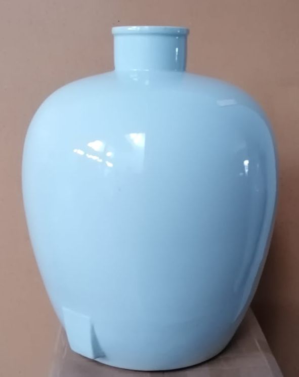 IUIBMI Vaso moderno in ceramica bianca set da 2, vaso a ciambella vuoto,  combinato o usato separatamente, vasi decorativi neutri per decorazione